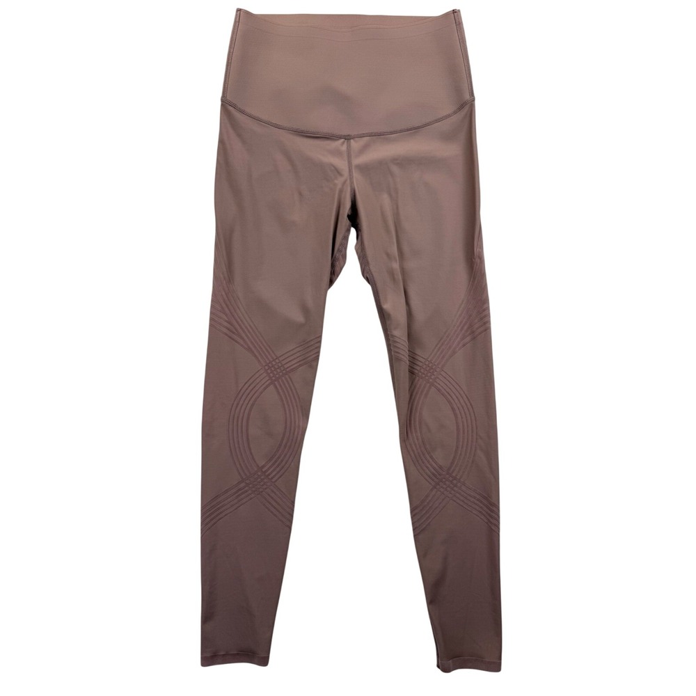 Fanka Body Sculpt 7/8 Leggings Women XL Mauve Reversible Athleisure Gym Yoga